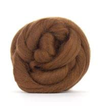 Medium Brown Merino Wool Roving/Tops - 50g. Yarn Great for Wet Felting/Needle Felting, and Hand Spinning Craft Projects.