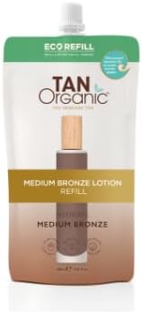 TanOrganic Self Tan Lotion Refill 200ml | 100% Natural Organic Paraben-Free Eco view 1