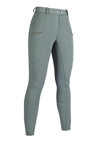 HKM Monaco Culera Full S. Pantalones de Montar para Mujer Verde Oscuro 34