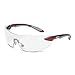 Uvex S4410 Ignite Safety Eyewear, Metallic Red and Silver Frame, Clear Hardcoat Lens