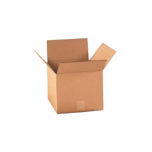AKAR Single Wall Small (S) Cube Cardboard Boxes (12.7cm x 12.7cm x 12.7cm) for Small Parcel Gift Watch Packing Jewellery Mailing Box (Pack of 10)