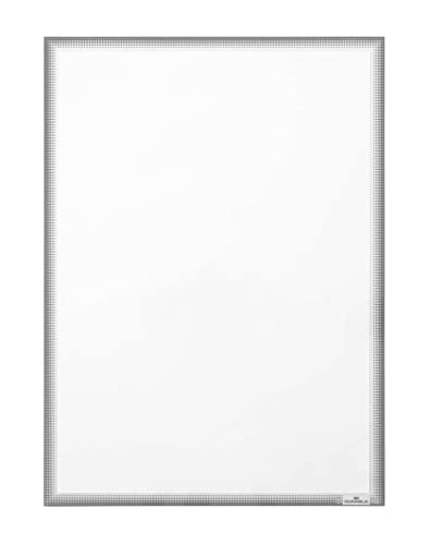 Durable 502257 Infotasche A3 statisch haftend, UV-beständig für Glasflächen, grau, 5 Stück