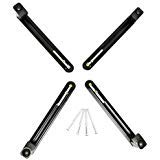 Wearson No VESA Hole Monitor Adapter VESA Mount Kit for 14 to 30 inch LED LCD Monitor Screen 50mm,75mm and 100mm Mounting Bracket Display Arm WS-NV2 (Black)