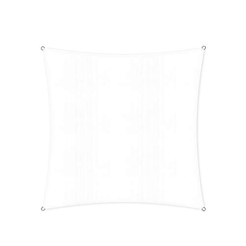 Lumaland Sonnensegel Quadrat | 3 x 3 Meter Wetterbeständiger Sonnenschutz inkl. Befestigungsseile | Terrasse, Garten & Balkon Schattenspender mit UV-S