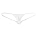 Freebily Sexy Women Lingerie Open Butt Low Rise G-String Micro Thong Bikini Underwear White One Size