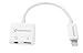 2 in 1 iPhone 7 & 7 Plus Adapter&Splitter By KINTECH | Lightning Charger& 3.5mm Audio Jack | Compatible With iOS 10.3 11| Crystal Clear Sound Experience |Rapid Charging Function| Ready For Use