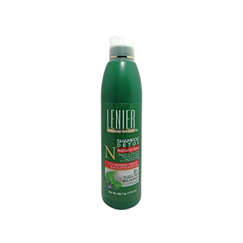 Lenier Detox Shampoo w/Rosemary, Mint, Eucalyptus & Biotin 17 oz, Green