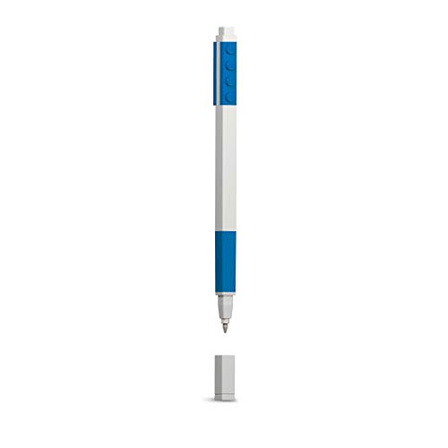 IQ LEGO Stationery Pen Pal - LEGO Blue Gel Pen and Classic Minifgure (Minifigure Colors May Vary)