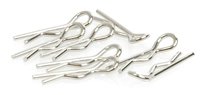 Core-RC 1/10 Scale Small Body Clip (Silver) (8)