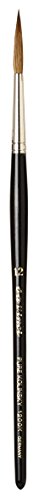 da Vinci Watercolor Series 1200k Maestro Paint Brush, Medium Needle Liner/Rigger Kolinsky Red Sable, Size 12