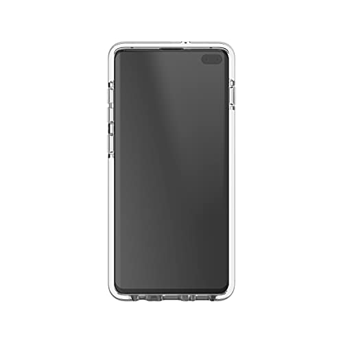 GEAR4 Piccadilly - Funda Alta protección para Samsung S10 Plus (Transparente/Blanco)