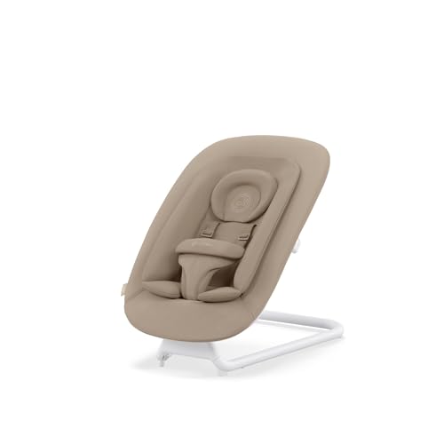 CYBEX Gold Bouncer with Comfort Insert, Compatible with Cybex Lemo and Click&Fold High Chair Seating System, from Birth to 3 Years (Approx. 15 kg), Almond Beige