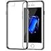 iPhone 7 Case, Amuoc Soft Bumper Cover with Crystal Clear Back Panel Protective Case for phone 7 (Grey)