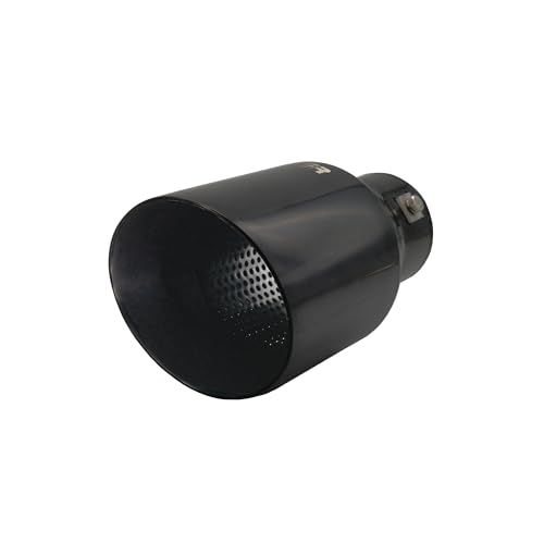 SIMONI RACING TRX/106N Universal Exhaust Muffler, Stainless Steel Black