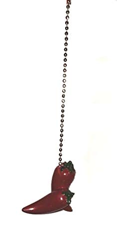Red CHILI PEPPER HOT Ceiling Fan Pull chain chilli southwestern decor