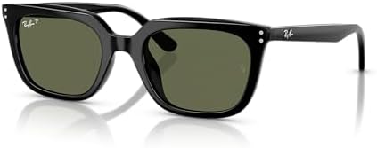 Amazon.com: Ray-Ban Unisex Rb4335 Rectangular Sunglasses, Black