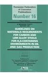 Guidelines on Materials Requirements for Carbon and Low Alloy Steels for H2S-Containing Environments in Oil and Gas Production (3rd Edition), , 1906540330
