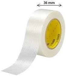 ARFA Aaina Filament Strapping Tape, Anti Crack Water Proof and Repair Fiber Tape Roll, 36mm wide X 60 Yards, 1 piece.