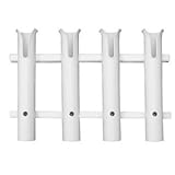 Taco P03-064W Delux Rod Holder/Tackle Rack, 4-Rod, Polyethylene, White