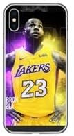 James Lebron Lakers iPhone Case -TPU Silicone, Slim, Protective Case (Lebron Lakers-Purple Yellow, iPhone X/XS)