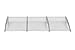 MCombo 40inX120in Window and Door Outdoor Awning Patio Porch Cover; Grey Metal Frame, Frosted Polycarbonate Sheet (Renewed)