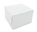 Southern Champion Tray 0909 Premium Clay Coated Kraft Paperboard White Non-Window Lock Corner Bakery Box, 6