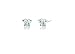 Surgical Stainless Steel Studs Earrings Little Girl - Women Butterfly Shape Birthstone Cubic Zirconia Hypoallergenic Earrings