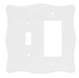 Brainerd 64607 Nylon Single Switch/Decorator Wall Plate / Switch Plate / Cover, White