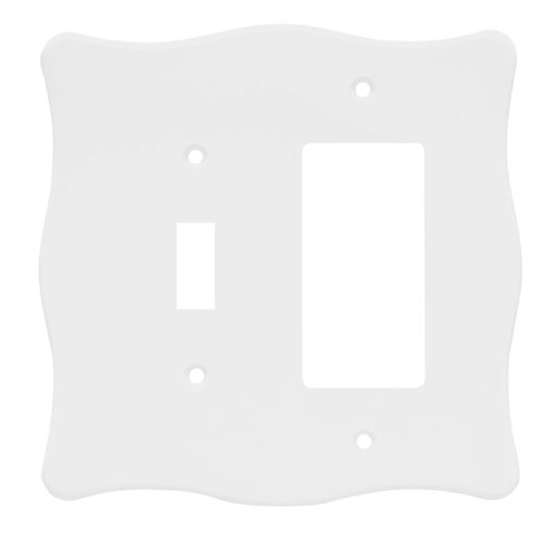 Brainerd 64607 Nylon Single Switch/Decorator Wall Plate / Switch Plate / Cover, White