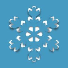 Pop-Up Snowflake Med Punch