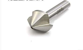 Generic 1PC 45*52 mm Three blades 90 degree chamfer drill countersink drill drilling and chamfering device aluminium metal plate taper