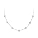 HXZZ Fine Jewelry Women Gifts 925 Sterling Silver Freshwater Cultured White Pearl Chain Gypsophila Pearl Necklace