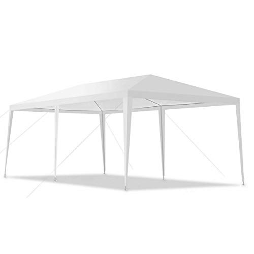 AyaMastro 10x20 feet Outdoor Gazebo Canopy Tent White Patio Shelter Sun Shade Wedding Party with 4 Removeable Sidewalls with Ebook - Thumbnail 3