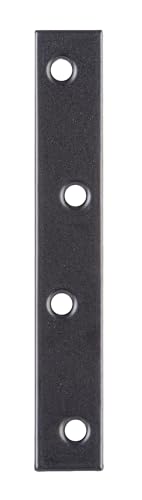 Alberts 825096 Flachverbinder - verzinkt - schwarz - kunststoffbeschichtet - 100 x 15 x 1,75 mm | 100er Set