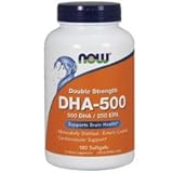 NOW Foods - Dha- 500Mg 180 Sgels (Pack of 3)