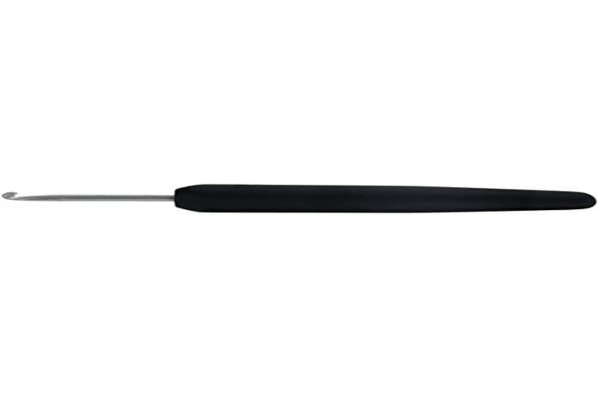 KnitPro Aluminium crochet hook softgrip 10.00mm black - 3pcs — image 1