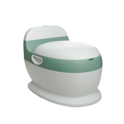 - Mini water verde salvia - Vasino per bambini con suono dello sciacquone - Water per bambini - Educazione al vasino - Batterie incluse - Da 18 mesi in su