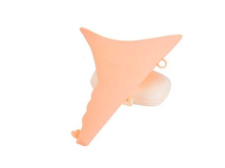 ANTSIR Female Urination Device - Reusable Portable Female Urinal Lets You Pee Standing Up, Medical Grade Silicone Womens Pee Funnel with A Mini Lightweight Box Perfect for Outdoor Activities Orange