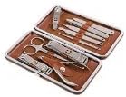 FanRun 10 in 1 Manicure Pedicure Nail Care Set Stainless Steel Nail Tool Grooming Kit