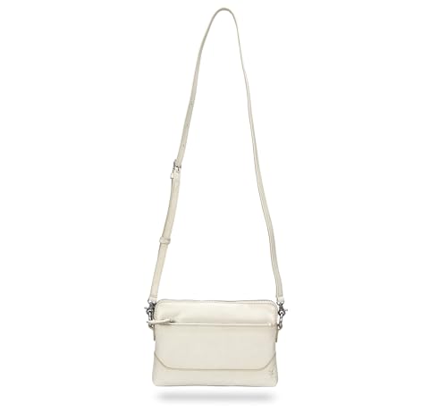 FRYE Damen Melissa Crossbody Wristlet Umhängetasche, Oat