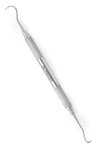 Equinox Professional Dental Tartar Scraper Tool - Remove Plaque, Food, Chunks - Stainless Steel Double Ended Tartar Remover for Your Teeth - Clean Dental Pick Scaler Tools