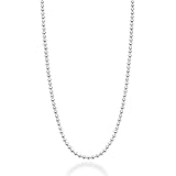 Treasure Bay Collana Donna Argento 925 – Catina Curb 1,1 Mm, Lunghezze 40-60 Cm