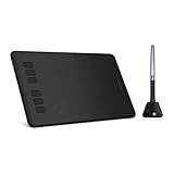 HUION Drawing Tablet Inspiroy H640P Digital Graphics Pad for OSU! with Battery-Free Stylus 8192 Levels Pressure Sensitivity 6 Customizable Function Keys Supports Linux Windows Mac Android