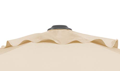 Schneider Sonnenschirm Sevilla, natur, 270 cm rund, 664-02, Gestell Stahl, Bespannung Polyester, 4.6 kg – Bild 7