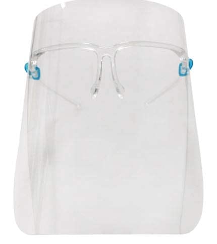 AMBER ROYAL (Pack of 2) Full Protective Shield | Plastic Transparent | Face Visor Resistant to Prevent Saliva | Oil Fume | Spitting Anti-Fog Lens for Daily activities and Working