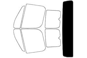 Rvinyl Window Tint Kit Compatible with Freightliner M2 2013-2016 (Base Business Class) - Rear Windshield Precut Kit - 5%