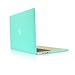 TopCase Rubberized Hard Case for Macbook 13 inch A1425 and A1502 Bundle with Soft Sleeve Bag, Silicone Keyboard Cover, LCD HD Clear Screen Protector with TopCase Mouse Pad - Turquoise Blue