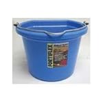 Fortiflex Flat Back Feed Bucket for Dogs/Cats and Small Animals, 8-Quart, Sky Blue