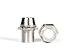 Boesch Built Qty 10- 5mm Chrome Metal Base LED Light Bezel- Recessed LED Light Holder