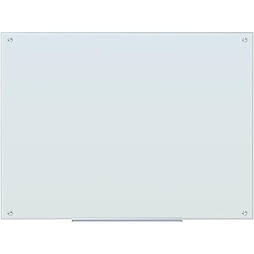 U Brands Glass DryErase Board, 48 X 36 Inches, White
